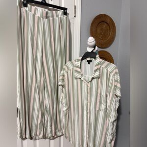 Torrid Striped matching pajama set size 3